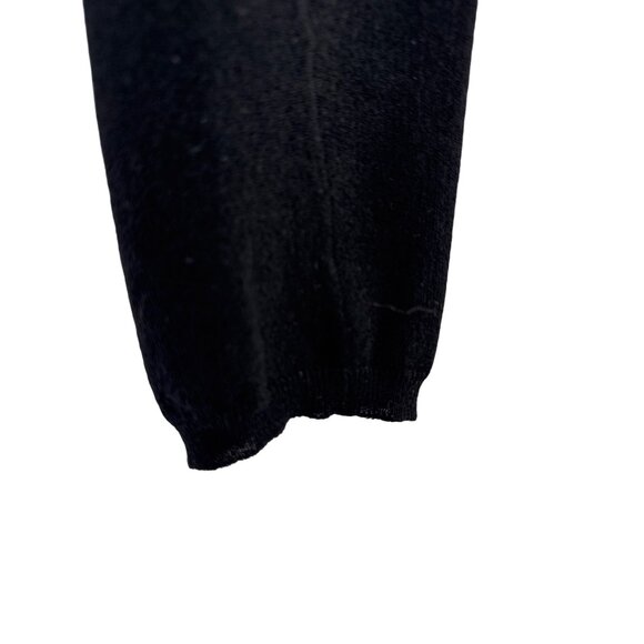 Brunello Cucinelli V-Neck Black Cashmere Blend Sweater M - Picture 3 of 9